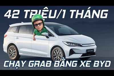 42 TRIỆU/1 tháng chạy Grab bằng xe BYD có KHẢ THI? Vì sao ít trạm sạc mà vẫn chọn?