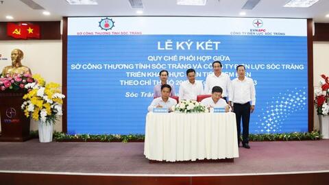 Sóc Trăng: Gần 10.000 khách hàng ký thỏa thuận tiết kiệm điện
