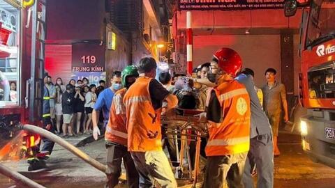 Khẩn trương điều tra nguyên nhân vụ cháy tại phố Trung Kính, Hà Nội
