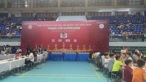 Bắc Giang: Giải Cờ vua trẻ quốc gia năm 2024 quy tụ gần 1.300 vận động viên