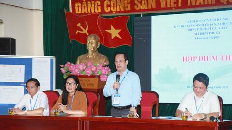 Giám đốc Sở GD&ĐT Hà Nội động viên thí sinh thi vào lớp 10