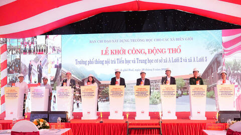 Thành phố Huế: Khởi công 3 trường nội trú liên cấp tại A Lưới