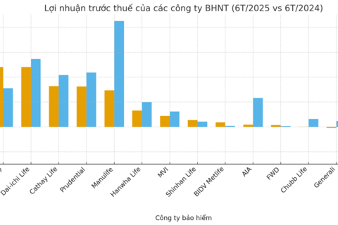 Nhiều doanh nghiệp bảo hiểm nhân thọ “bốc hơi” lợi nhuận trong nửa đầu năm 2025