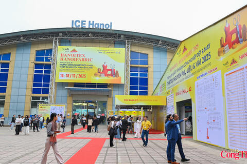 Công nghệ robot AI được giới thiệu tại HanoiTex & HanoiFabric 2025