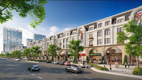 Shophouse tại các đại đô thị có vị trí thuận lợi trở thành tâm điểm đầu tư mới. Ảnh: WTO