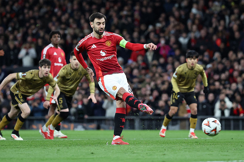 Bruno Fernandes hiện là trụ cột quan trọng của Man United. Ảnh: AFP
