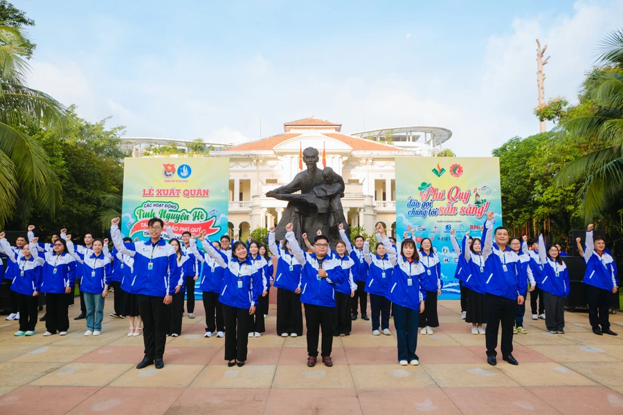 Chiến dịch không chỉ là hoạt động ý nghĩa hướng đến cộng đồng mà còn góp phần bồi đắp tình yêu Tổ quốc và tinh thần trách nhiệm công dân cho thế hệ trẻ. Ảnh: H.T.