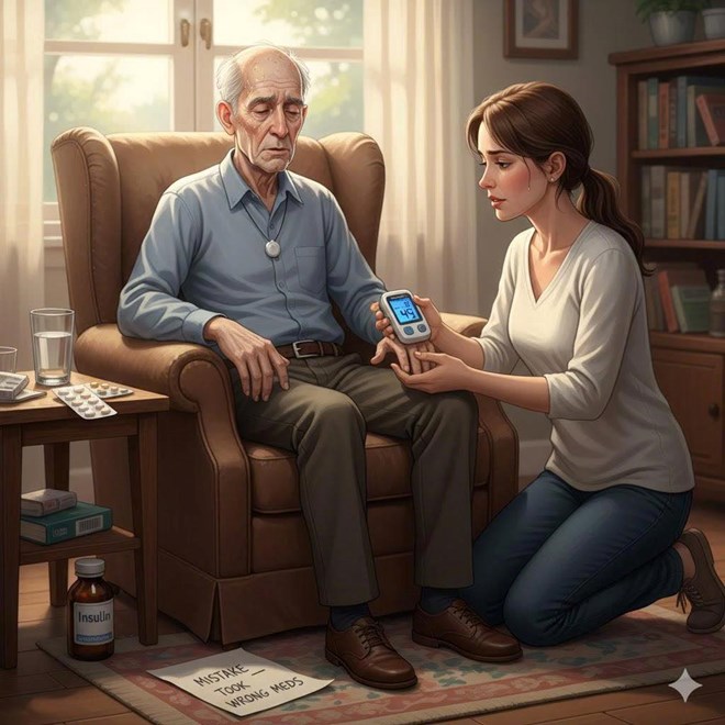 Hạ đường huyết ở người cao tuổi do uống nhầm thuốc