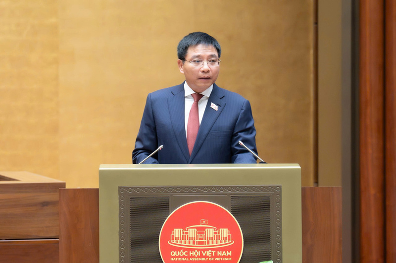 Bộ trưởng Bộ Tài chính Nguyễn Văn Thắng . Ảnh: QH