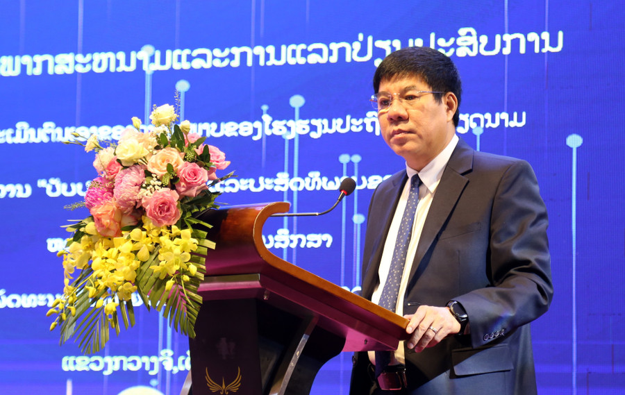 Ông Huỳnh Văn Chương – Cục trưởng Cục Quản lý chất lượng phát biểu tại hội thảo. hoi-thao-gd-1.jpg