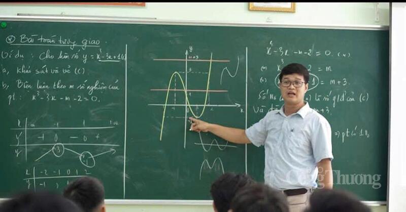 Thầy Đoàn Mạnh Cường, Tổ trưởng tổ Toán Tin trường THPT Lê Văn Thiêm.