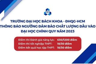 Điểm sàn Trường Đại học Bách khoa TPHCM 2 năm qua
