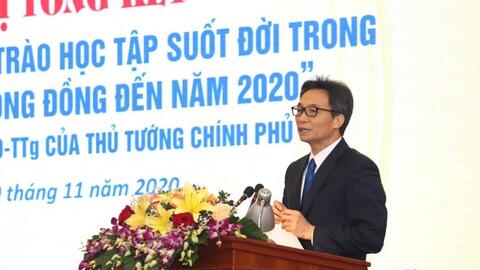 Phó Thủ tướng Vũ Đức Đam dự Hội nghị về phong trào học tập suốt đời