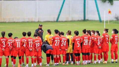 ĐT nữ Việt Nam hứng khởi rèn quân hướng tới mục tiêu giành HCV SEA Games 31