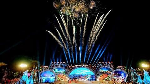 Hải Phòng bắn pháo hoa ở đảo Cát Bà vào cuối tháng 3/2024