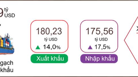 5 tháng đầu năm, Việt Nam xuất siêu 4,67 tỷ USD, Mỹ vẫn là thị trường lớn nhất