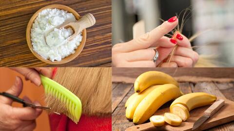 Tóc hết chẻ ngọn nhờ mặt nạ từ tinh bột sabudana và chuối