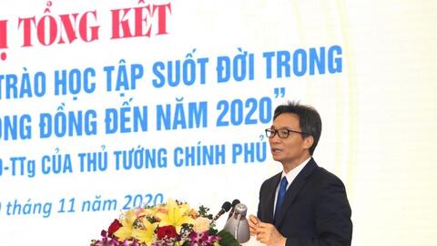 Phó Thủ tướng Vũ Đức Đam dự Hội nghị về phong trào học tập suốt đời