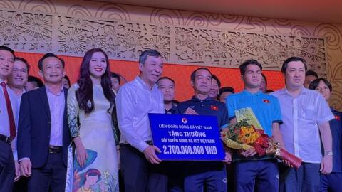 U23 Việt Nam được thưởng 3,8 tỷ đồng