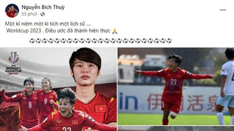 Dàn cầu thủ ĐT nữ Việt Nam bùng nổ cảm xúc khi giấc mơ World Cup thành sự thật