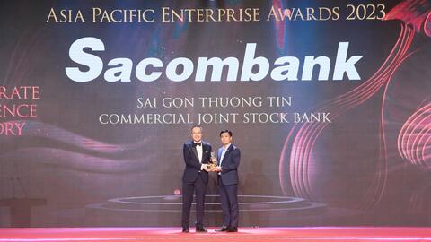 Sacombank được vinh danh Doanh nghiệp xuất sắc và truyền cảm hứng năm 2023