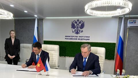 Việt Nam - Liên bang Nga ký kết văn bản hợp tác trong lĩnh vực năng lượng