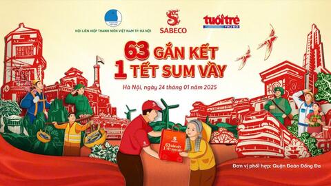 SABECO trao quà Tết cho công nhân tại tuyến phố ẩm thực mới khai trương của Hà Nội