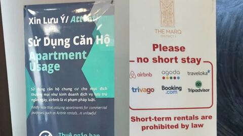 TP Hồ Chí Minh cấm cho thuê căn hộ chung cư ngắn ngày