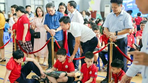 Học sinh Ba Đình thỏa sức sáng tạo tại cuộc thi Robotics