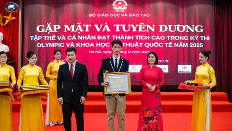 Hà Nội: Nam sinh trường tư thục đầu tiên giành HCV Olympic Toán học