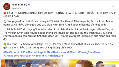 Ninh Bình thay 'tướng' giữa dòng, quyết cứu vãn cuộc đua vô địch