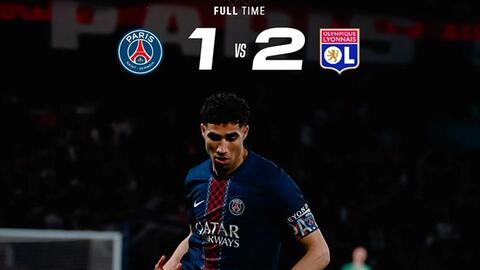 PSG nguy cơ mất ngôi đầu sau trận thua Lyon