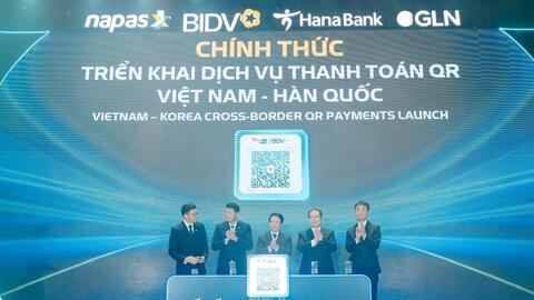 BIDV, HanaBank và các đối tác triển khai dịch vụ thanh toán QR Việt - Hàn