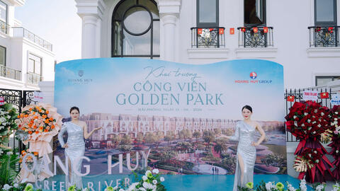 Hoàng Huy Green River khai trương công viên Golden Park, hiện thực hóa không gian sống xanh