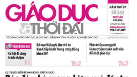 Tin tức báo in 9/10: Chắp cánh ước mơ cho tân sinh viên