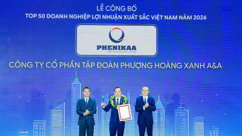 Tập đoàn Phenikaa tiếp tục được vinh danh trong Top 50 Doanh nghiệp lợi nhuận xuất sắc nhất Việt Nam năm 2026
