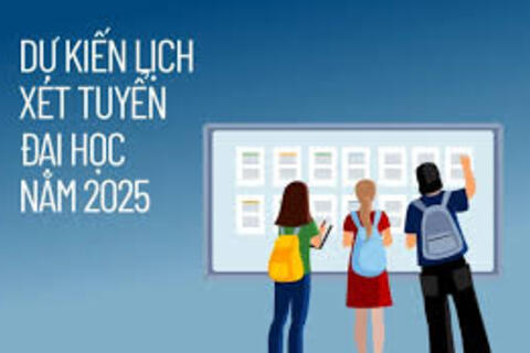 Dự kiến mốc thời gian xét tuyển đại học năm 2025