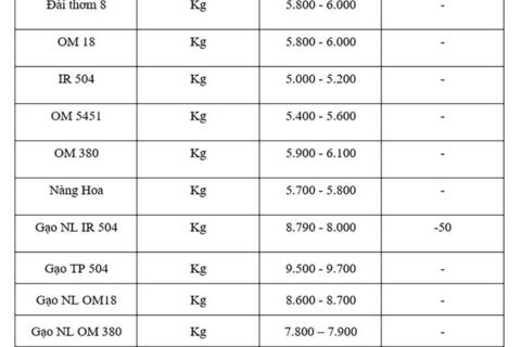 Giá lúa gạo hôm nay ngày 21/10: Thị trường lặng sóng