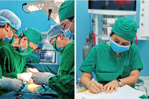 Bác sĩ tại Côn Đảo phẫu thuật cứu ngư dân bị dập nát chân do tai nạn