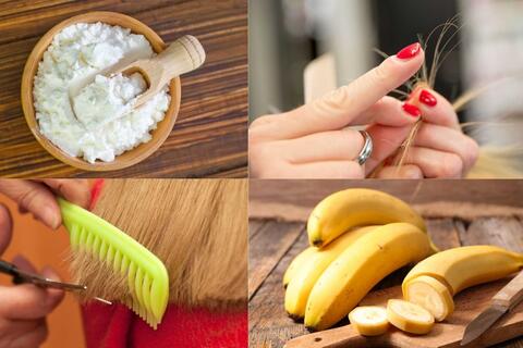 Tóc hết chẻ ngọn nhờ mặt nạ từ tinh bột sabudana và chuối