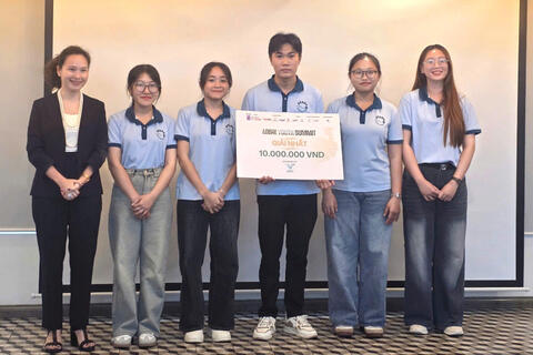 Sinh viên Trường ĐH Trà Vinh giành giải Nhất Global Youth Summit 2025