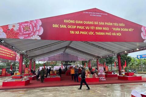 Hà Nội mở thêm gần 300 gian hàng OCOP phục vụ người dân dịp Tết 2026