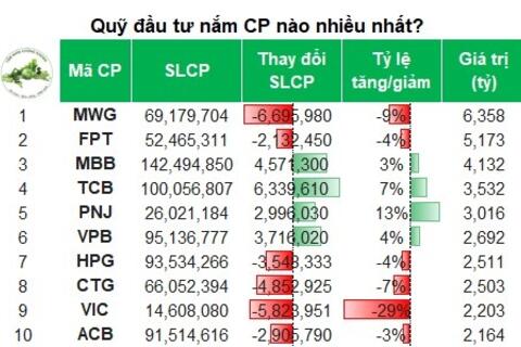 Ngân hàng và bán lẻ vẫn là trụ cột danh mục các quỹ tháng 01/2026