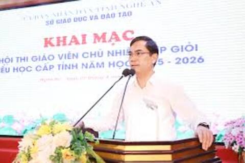 Nghệ An khai mạc Hội thi giáo viên chủ nhiệm lớp giỏi tiểu học cấp tỉnh năm 2026