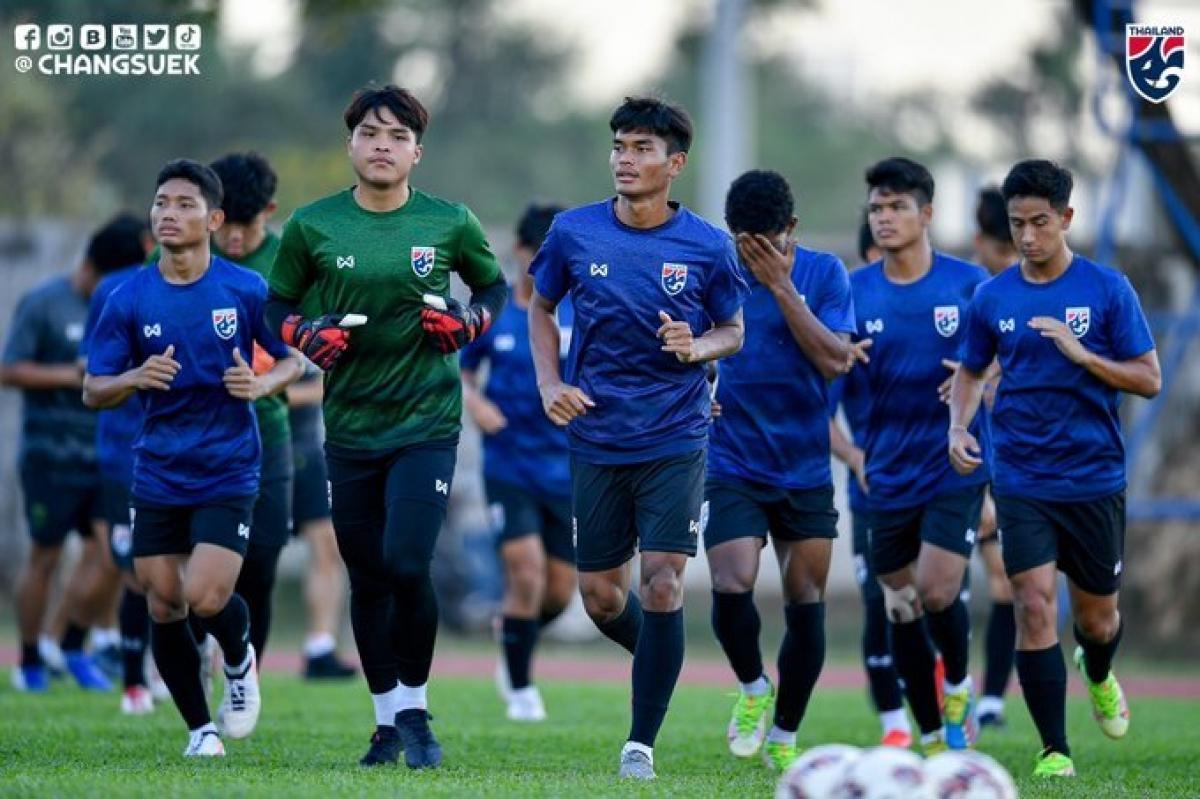 U23 Thái Lan được xem là đối thủ chính của U23 Việt Nam trong cuộc đua giành ngôi nhất bảng C giải U23 Đông Nam Á 2022. (Ảnh: Changsuek)