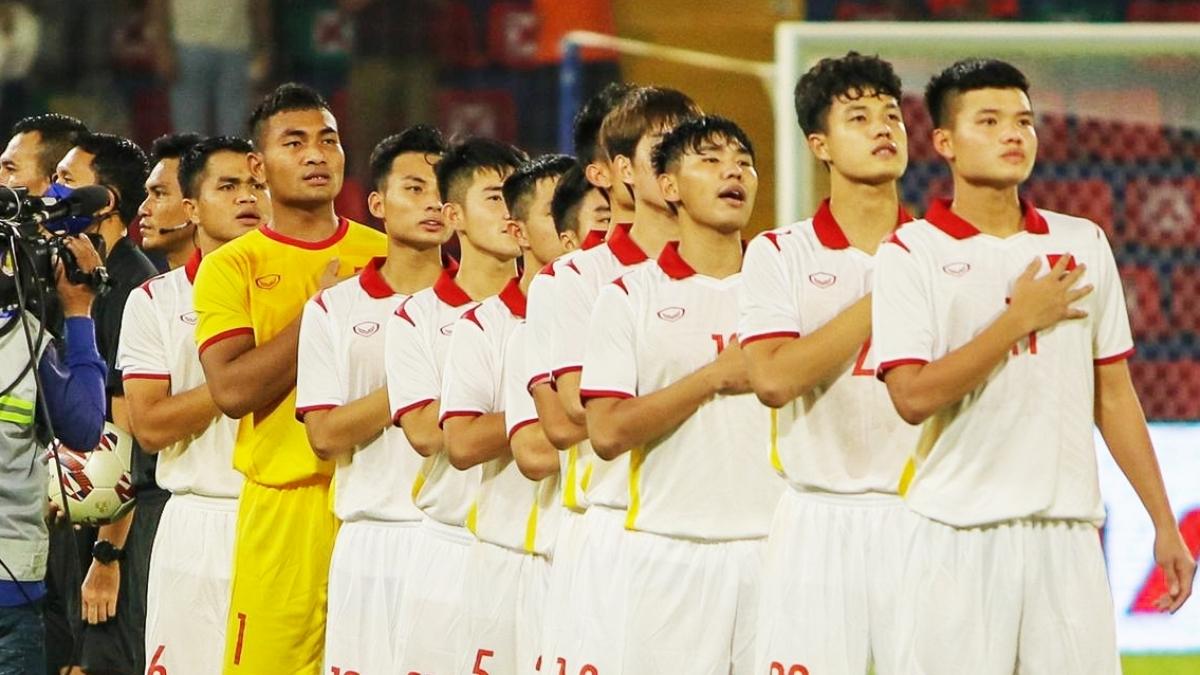 U23 Việt Nam có thể gặp U23 Lào ở bán kết (Ảnh: VFF).