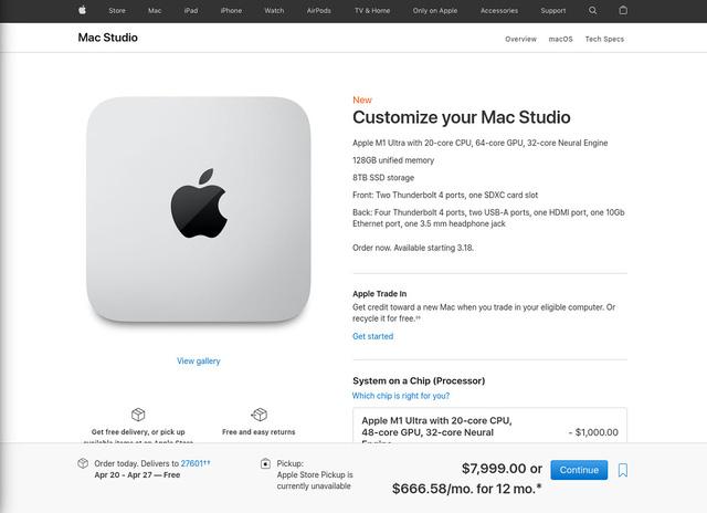 Mac Studio bản "max option" có giá gần 200 triệu - Ảnh 2. Mac Studio bản "max option" có giá gần 200 triệu - Ảnh 2.