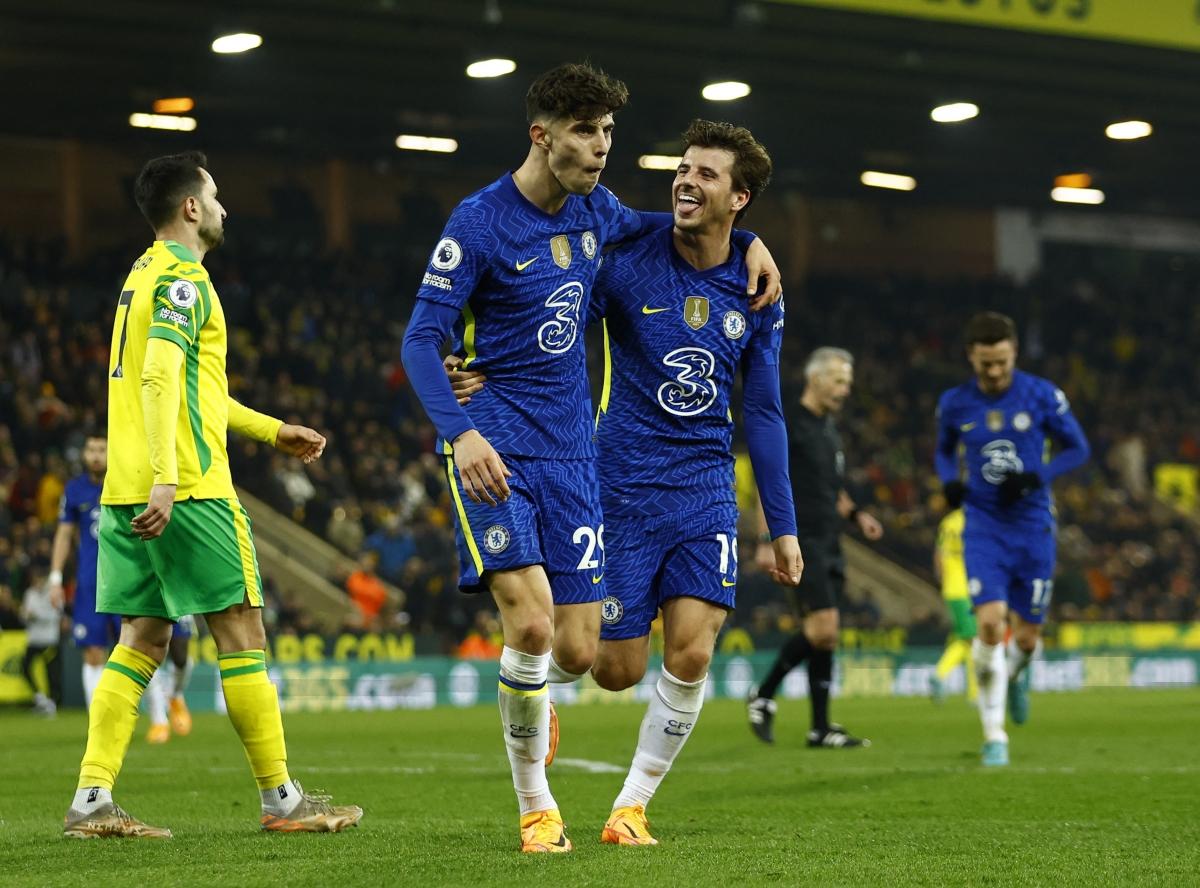 Chelsea thắng dễ Norwich City (Ảnh: Reuters).