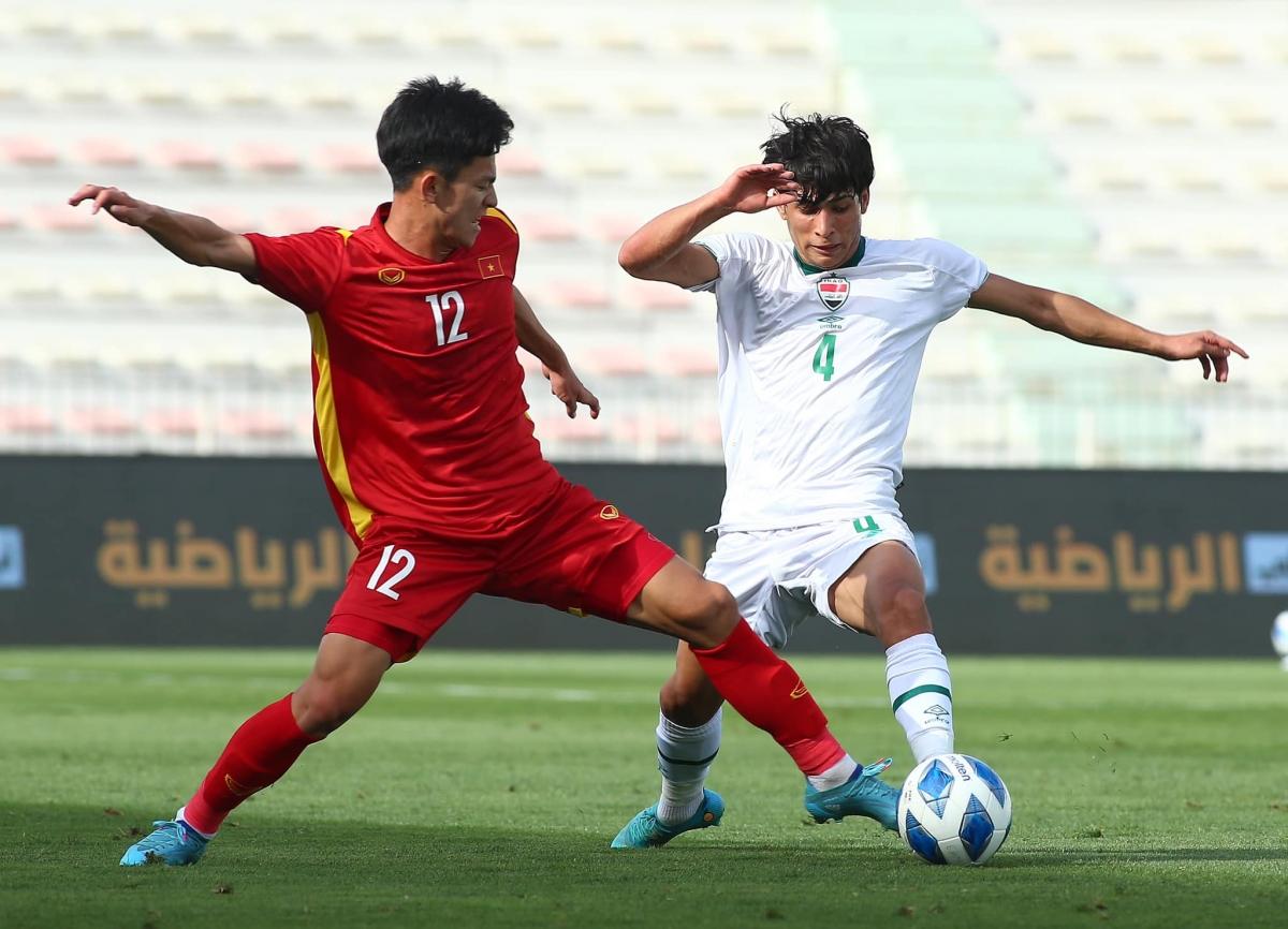 U23 Việt Nam và U23 Iraq chia điểm với tỷ số hoà 0-0. (Ảnh: LĐBĐ Iraq)