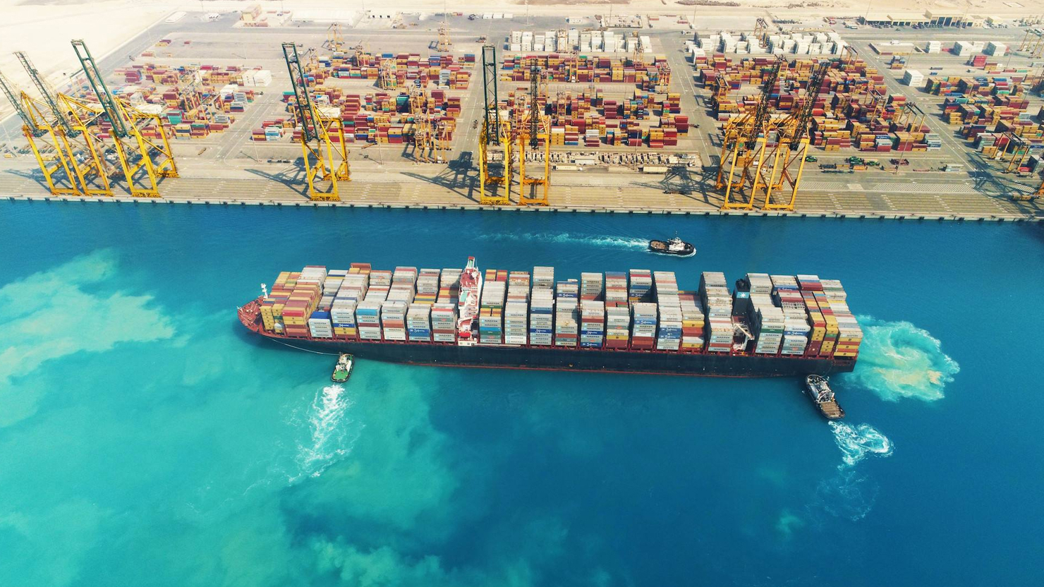 Hàng hóa xuất nhập khẩu tại cảng Port Said, Ai Cập. (Ảnh: Container News)